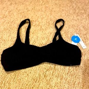 NWT Black Cupsche Swimsuit Top, Women’s Large